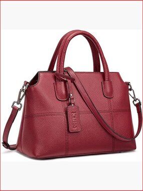 Genuine Leather Soft Hobo Satchel Shoulder Crossbody Bag for Women